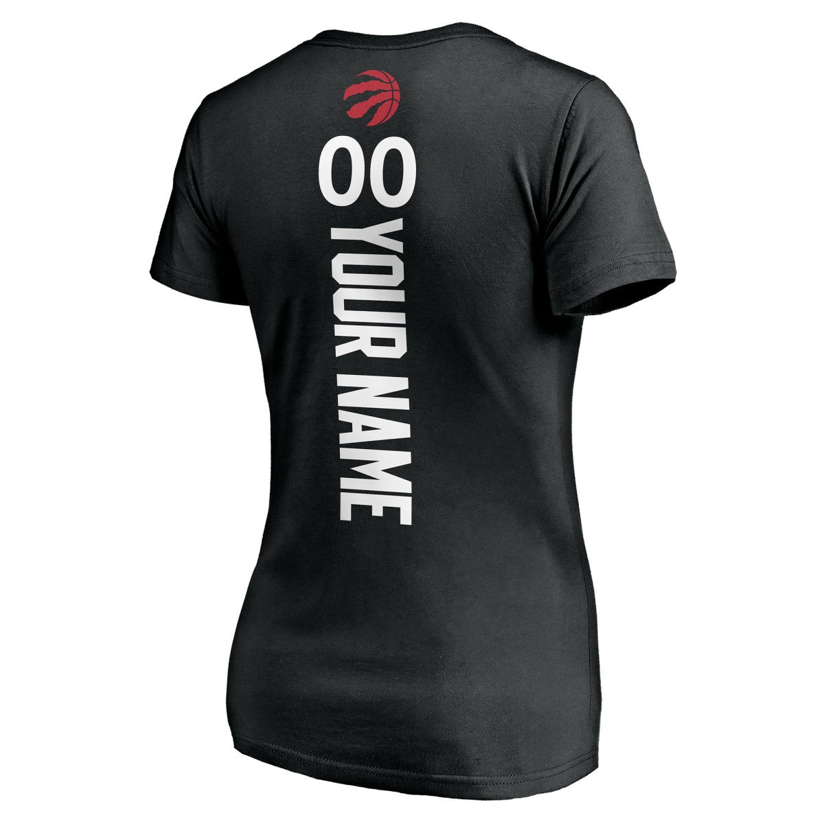 Toronto Raptors Women's Personalized Playmaker Team V-Neck T-Shirt - Black on sale