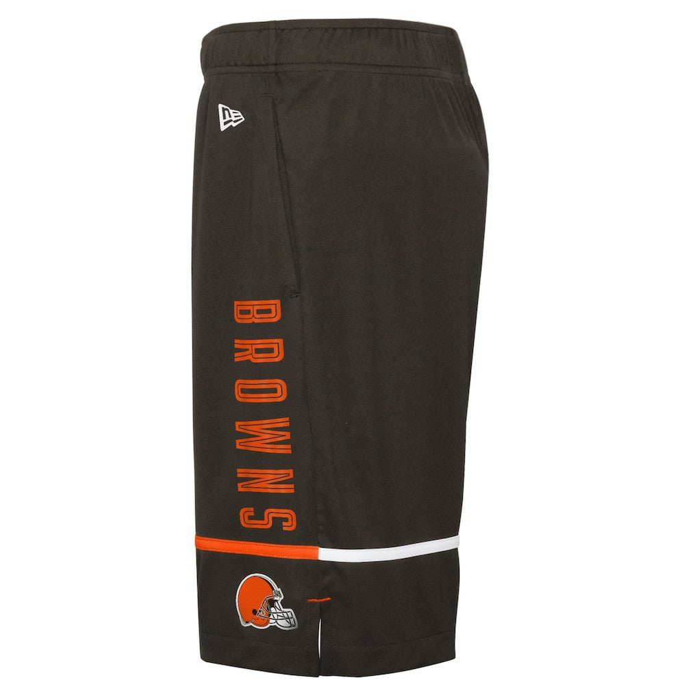 Cleveland Browns New Era Combine Authentic Rusher Training Shorts - Brown cheap