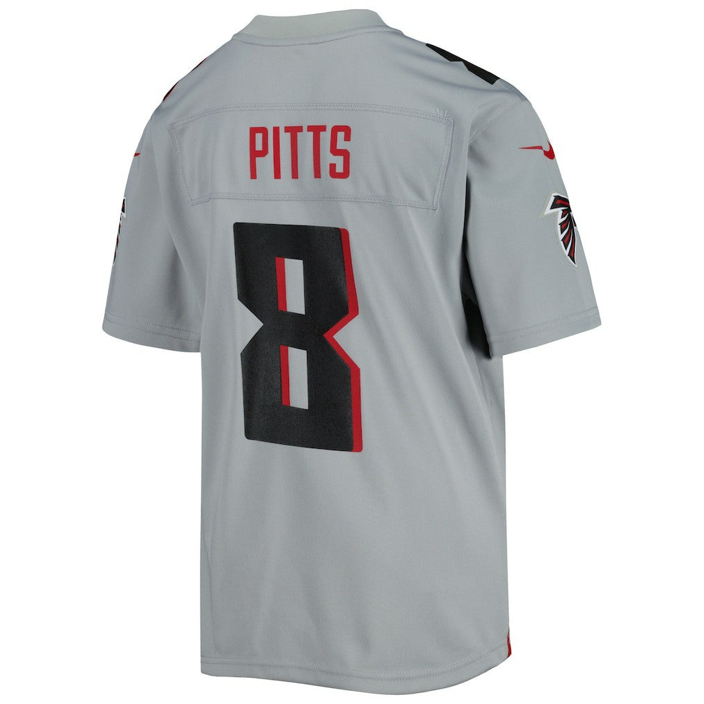 Kyle Pitts Atlanta Falcons Youth Inverted Game Jersey - Gray | Nike online