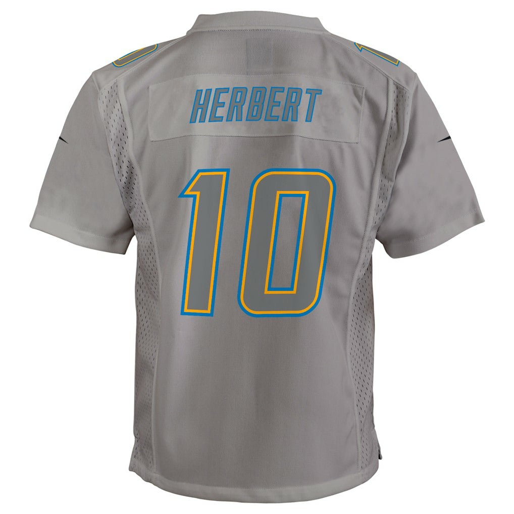 Justin Herbert Los Angeles Chargers Youth Atmosphere Game Jersey - Gray | Nike on sale