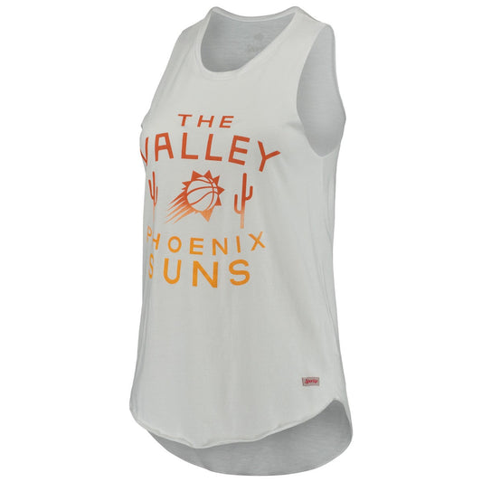 Phoenix Suns Sportiqe Women's Janie Tri-Blend Tank Top - White shop