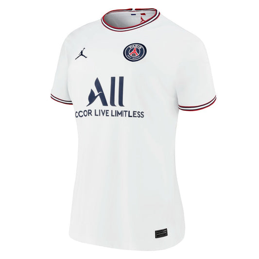 Kylian Mbappé Paris Saint-Germain Jordan Brand Women's 2021/22 Fourth Replica Jersey - White | Jordan on sale