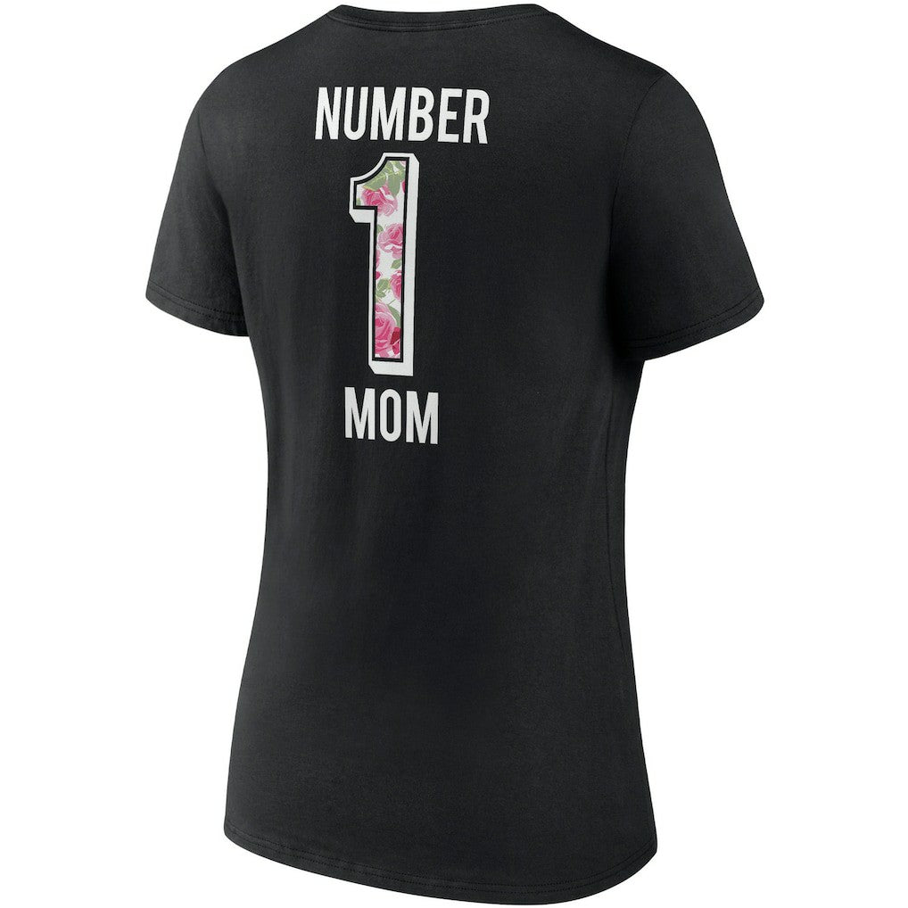 New Orleans Saints Women's Team Mother's Day V-Neck T-Shirt - Black for sale