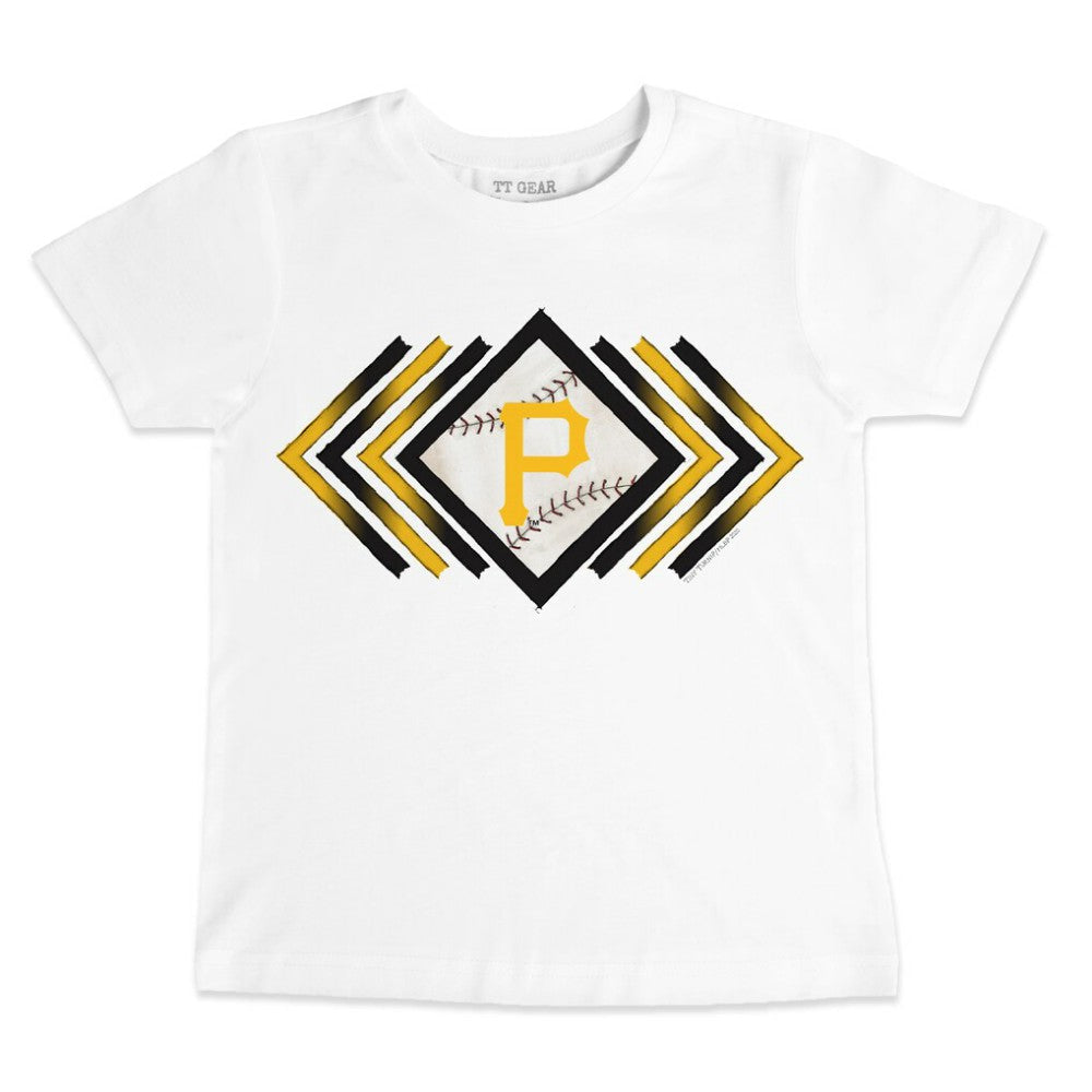 Pittsburgh Pirates Tiny Turnip Youth Prism Arrows T-Shirt - White