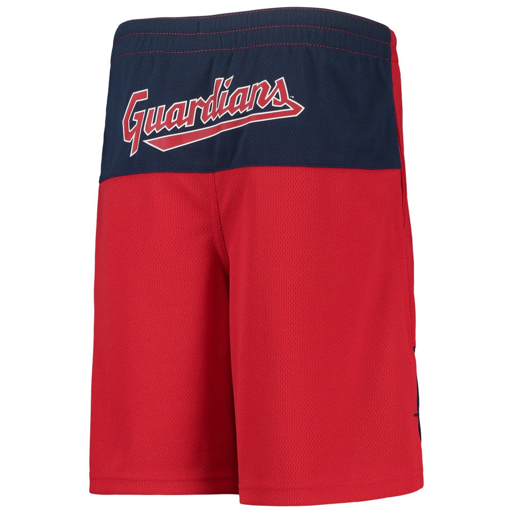 Jose Ramirez Cleveland Guardians Youth Pandemonium Name & Number Shorts - Red