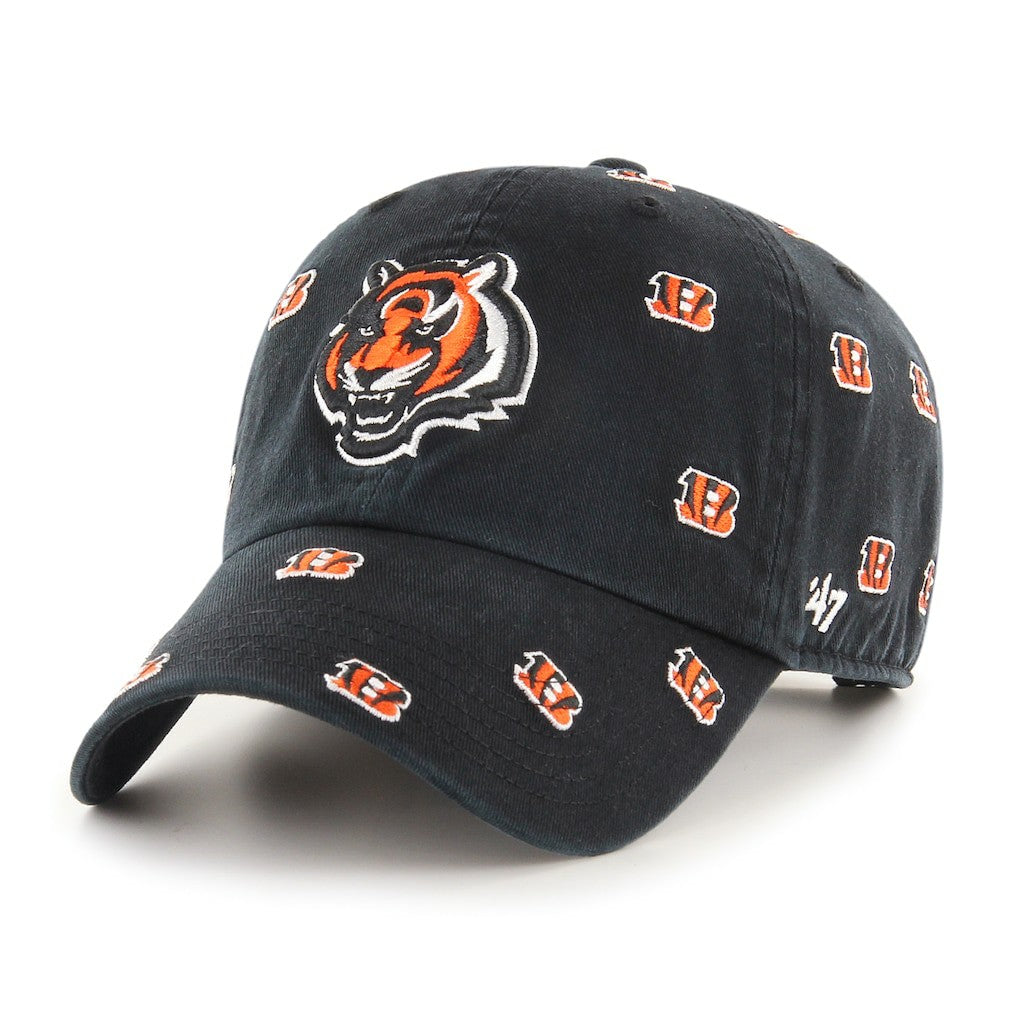 Cincinnati Bengals '47 Women's Confetti Clean Up Adjustable Hat - Black on sale