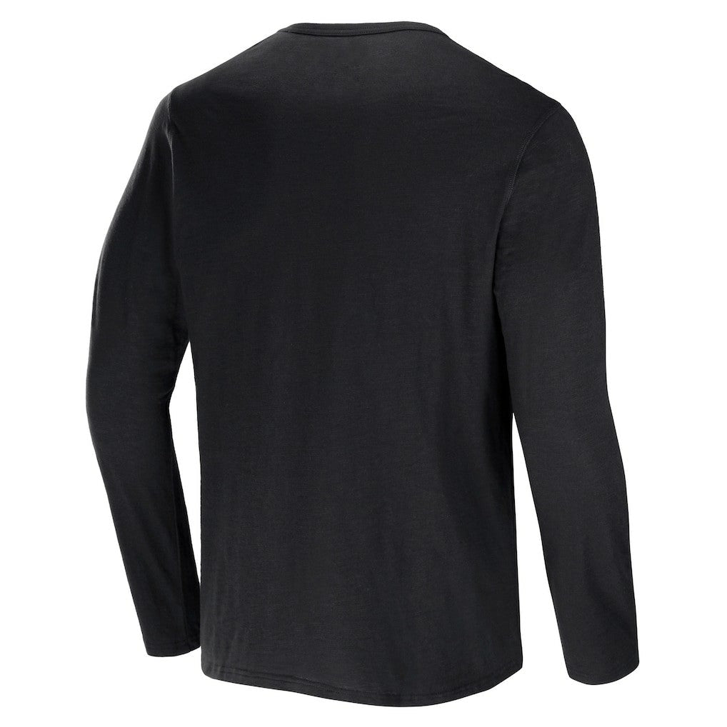 Las Vegas Raiders NFL x Darius Rucker Collection Slub Jersey Henley Long Sleeve T-Shirt - Black discount