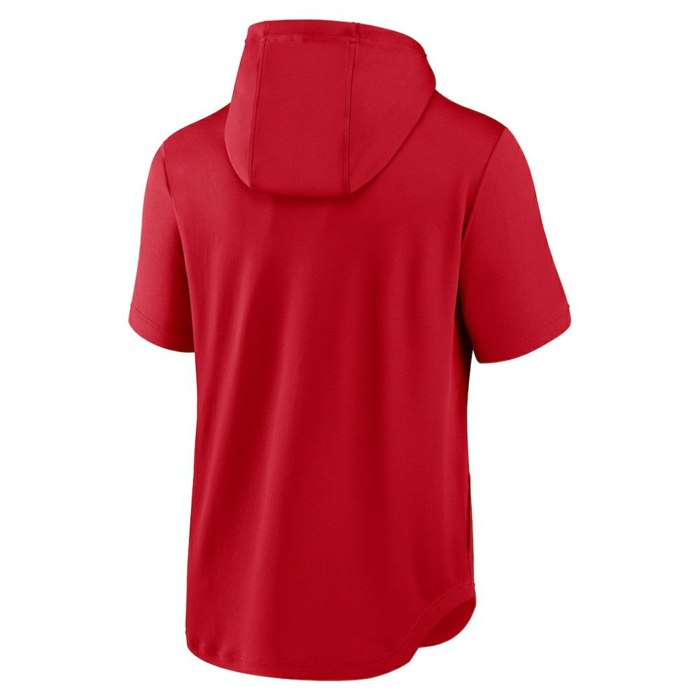 Washington Nationals Springer Short Sleeve Team Pullover Hoodie - Red | Nike