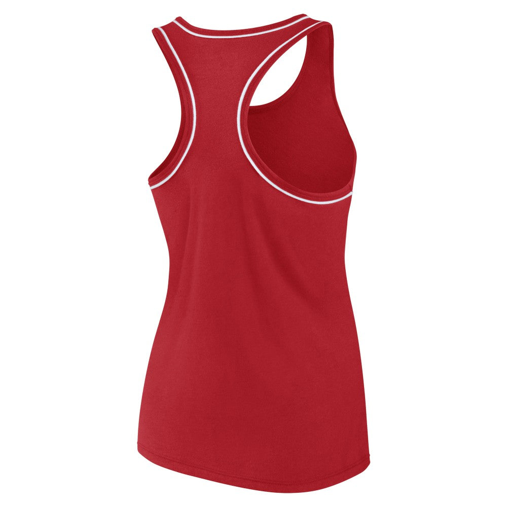 Los Angeles Angels Women's Wordmark Logo Racerback Tank Top - Red
