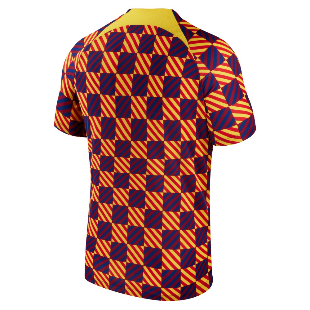 Barcelona 2023/24 Pre-Match Performance Top - Yellow | Nike on sale