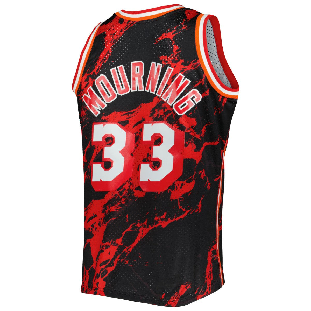 Alonzo Mourning Miami Heat 1996/97 Hardwood Classics Marble Swingman Jersey - Black | Mitchell & Ness online