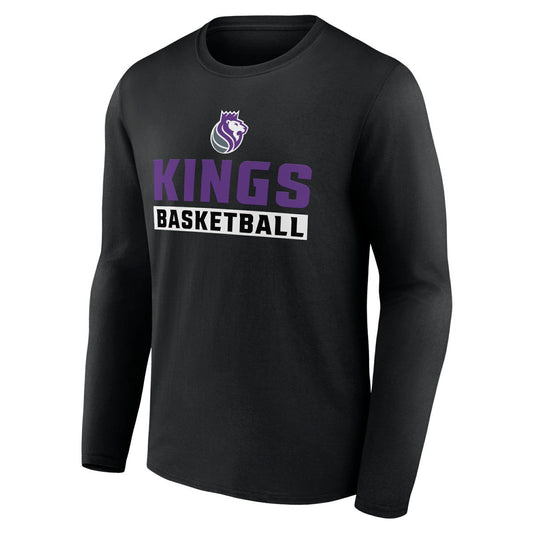 Sacramento Kings Let's Go Long Sleeve T-Shirt - Black sale