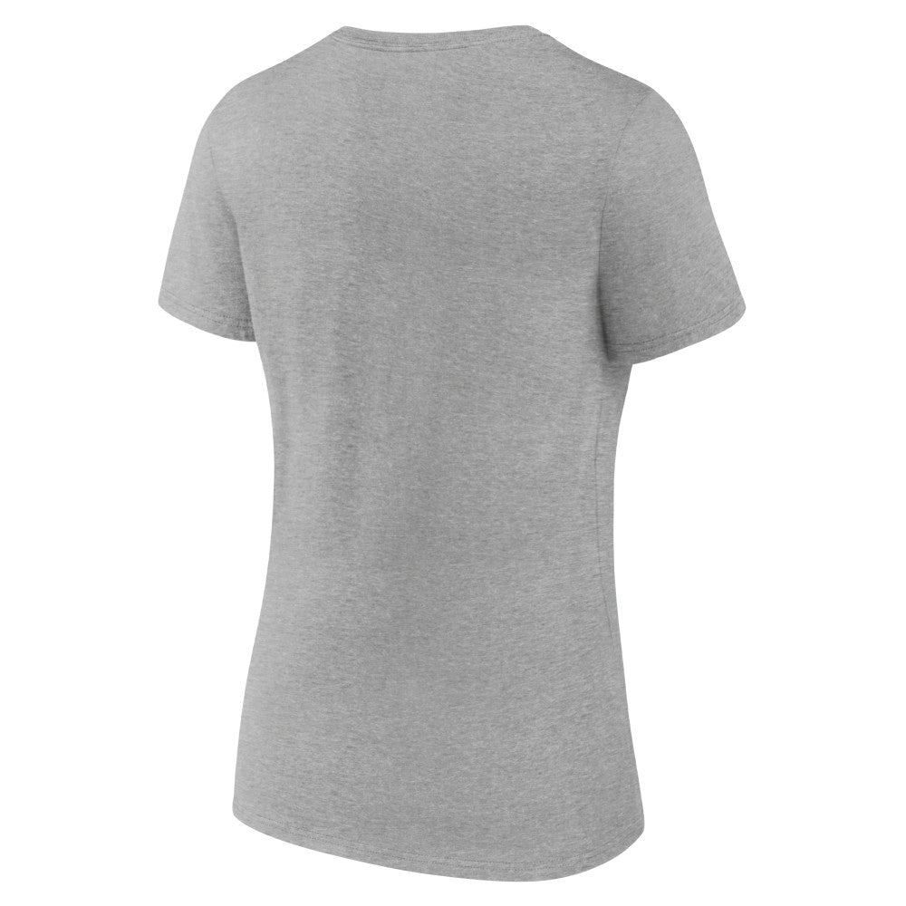Kansas City Royals Women's Official Logo V-Neck T-Shirt - Gray