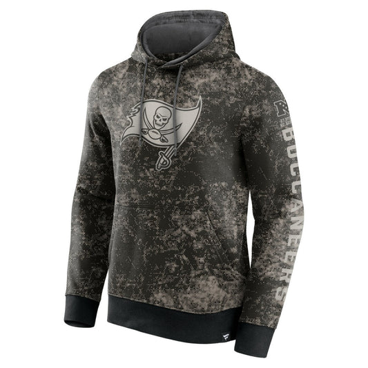 Tampa Bay Buccaneers Blackout Tonal Pullover Hoodie - Black/Gray for sale