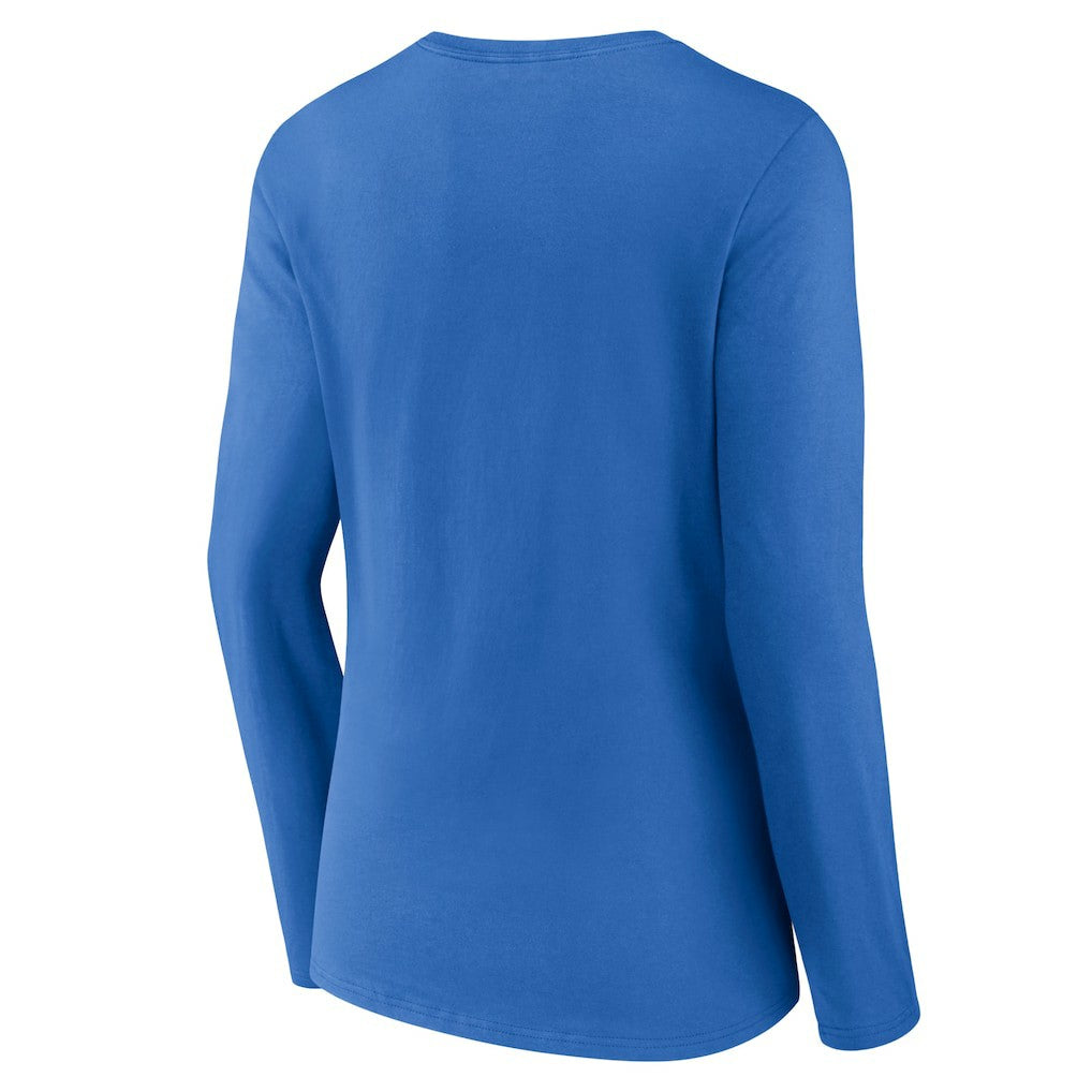 Oklahoma City Thunder Women's Alternate Logo V-Neck Long Sleeve T-Shirt - Blue shop
