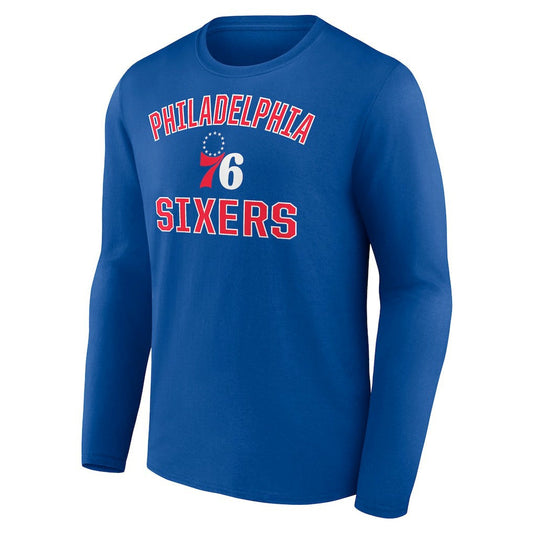 Philadelphia 76ers Victory Arch Team Long Sleeve T-Shirt - Royal discount