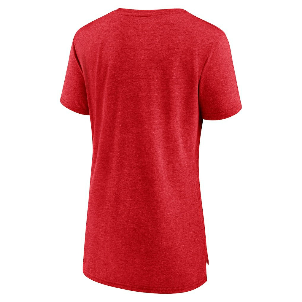 Houston Rockets Women's Gradient Logo Tri-Blend T-Shirt - Heather Red outlet
