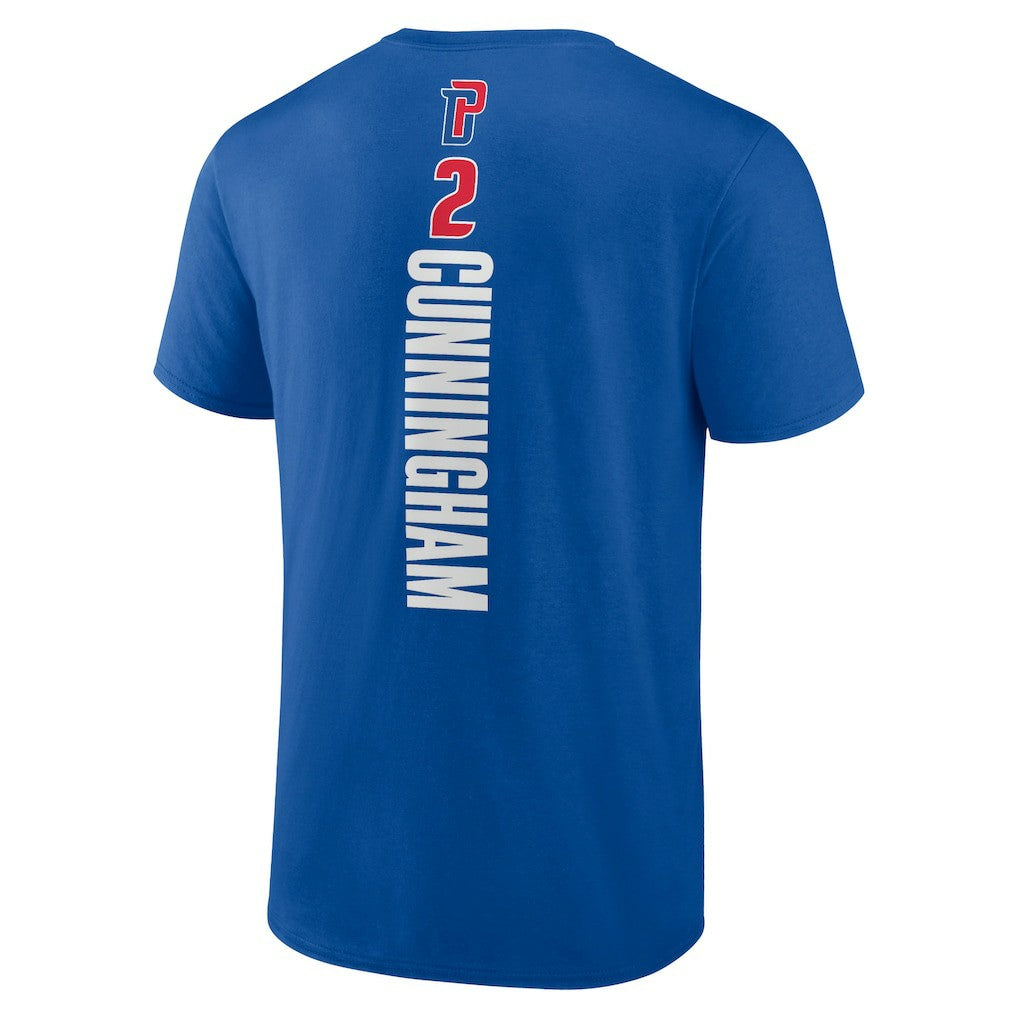 Cade Cunningham Detroit Pistons Playmaker Name & Number T-Shirt sale - Blue cheap