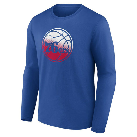Philadelphia 76ers Gradient Logo Long Sleeve T-Shirt - Royal outlet