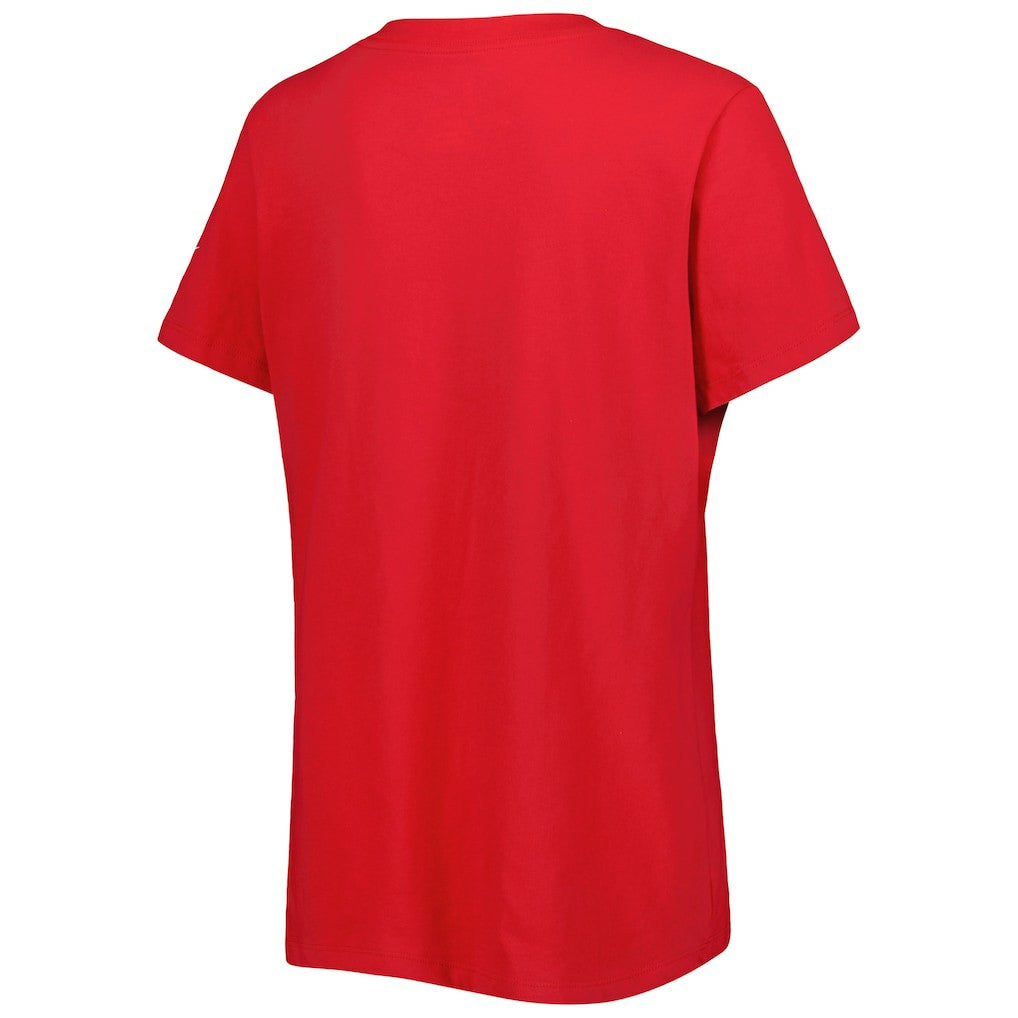 Brooklyn Nets Women's Local Performance V-Neck T-Shirt - Red | Nike shop