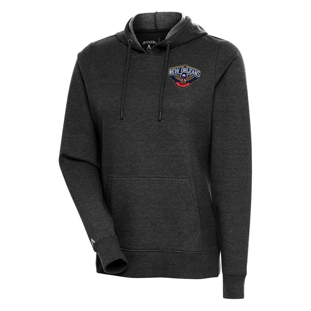New Orleans Pelicans Antigua Women's Action Pullover Hoodie - Heather Black sale