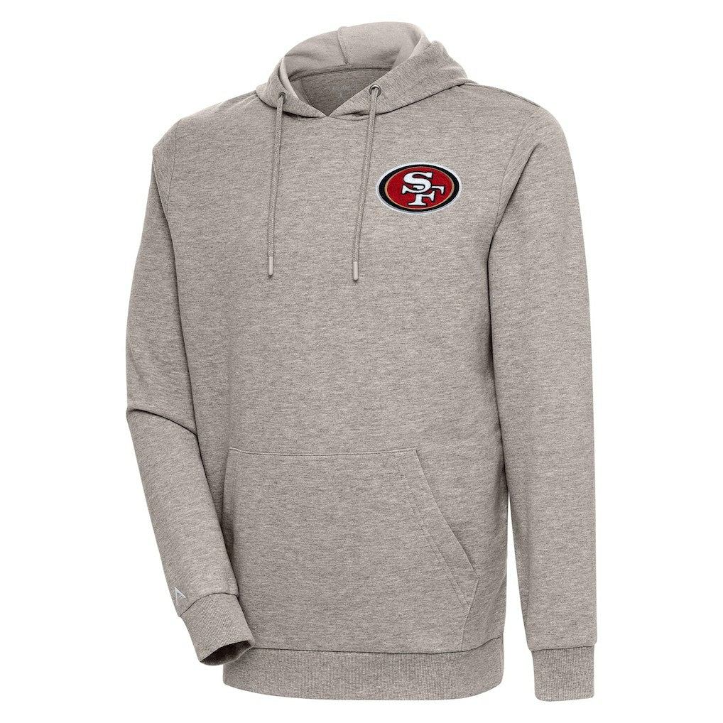 San Francisco 49ers Antigua Action Lightweight Pullover Hoodie - Oatmeal outlet