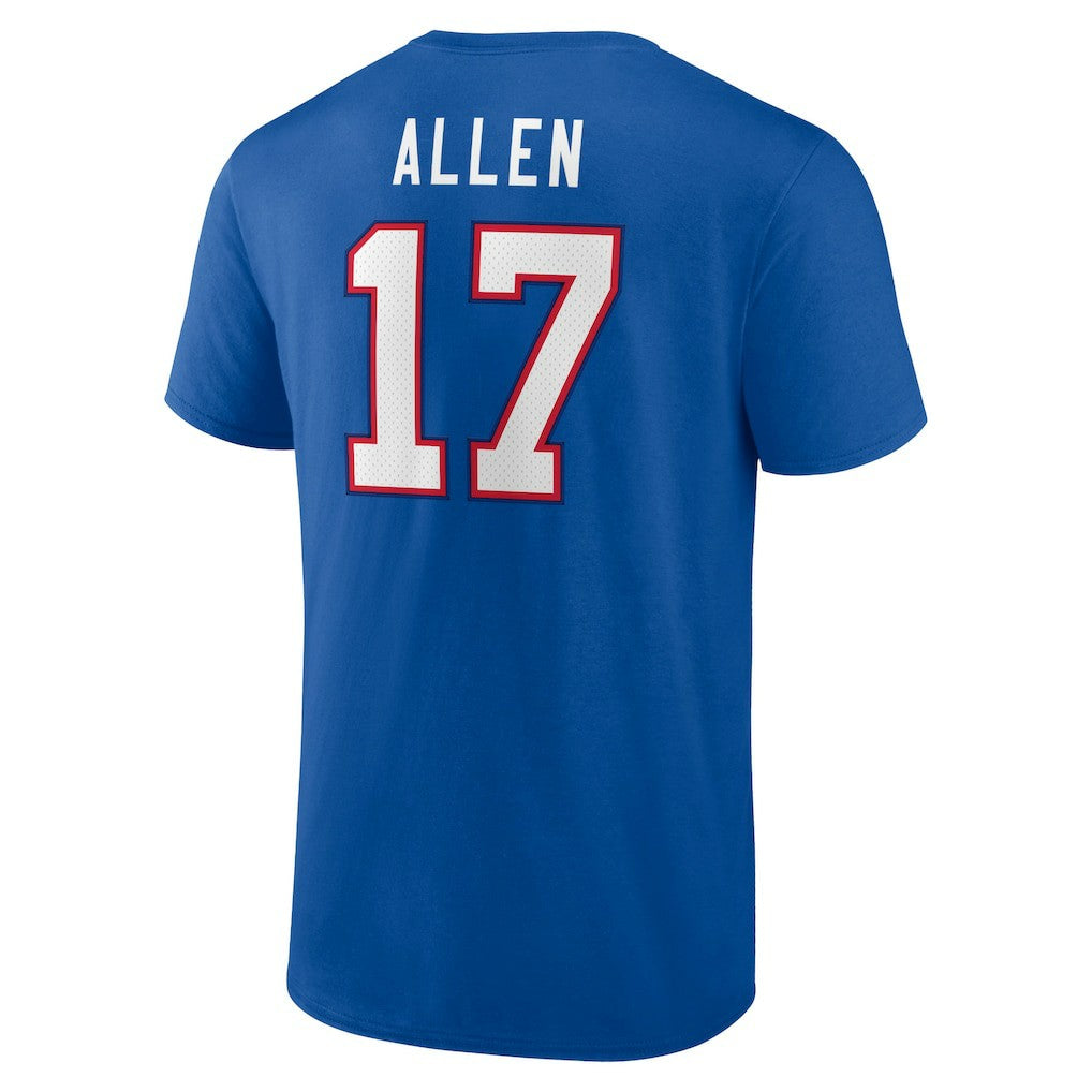 Josh Allen Buffalo Bills Icon Player Name & Number T-Shirt - Royal on sale