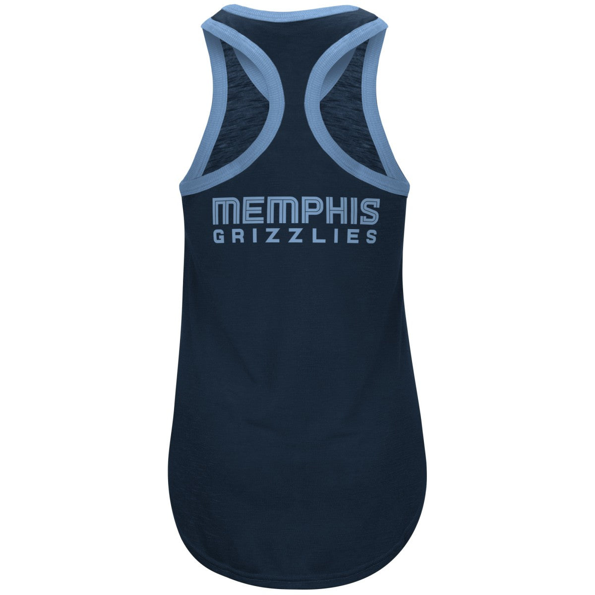 Memphis Grizzlies G-III 4Her by Carl Banks Women's Showdown Scoop-Neck Racerback Tank Top - Navy shop