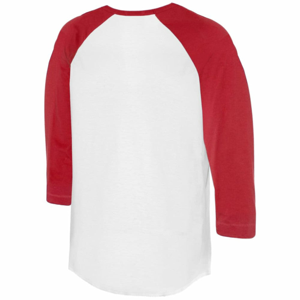 Philadelphia Phillies Tiny Turnip Women's Hot Bats 3/4-Sleeve Raglan T-Shirt - White/Red