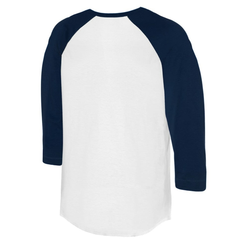 Seattle Mariners Tiny Turnip Women's Military Star 3/4-Sleeve Raglan T-Shirt - White/Navy