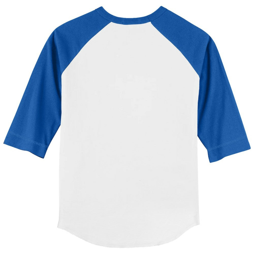 Chicago Cubs Tiny Turnip Youth Hot Bats 3/4-Sleeve Raglan T-Shirt - White/Royal