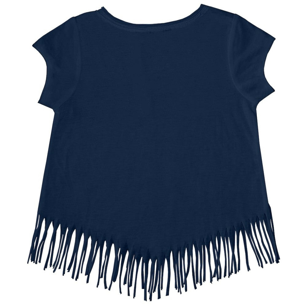 Tampa Bay Rays Tiny Turnip Girls Youth Prism Arrows Fringe T-Shirt - Navy