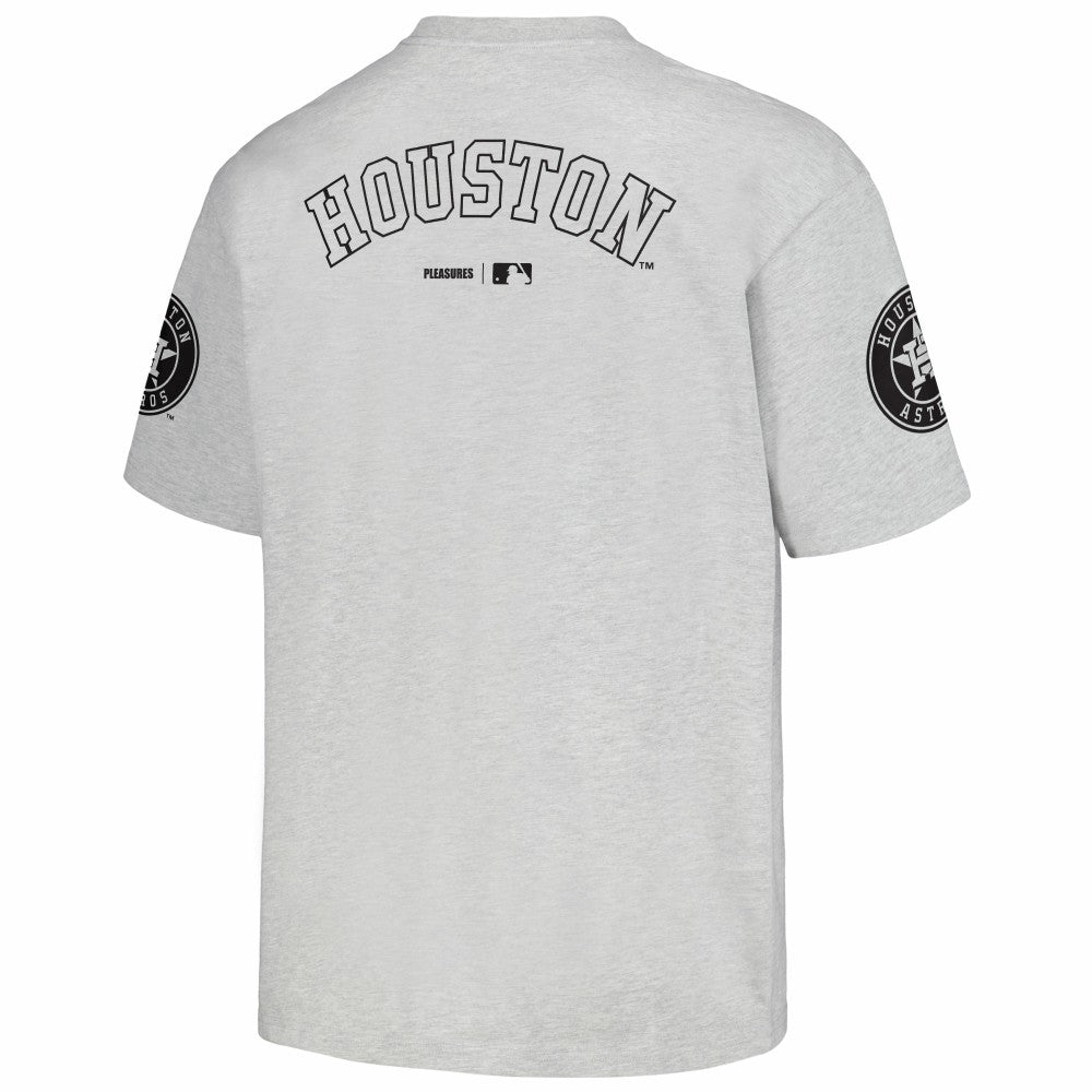 Houston Astros PLEASURES Team T-Shirt - Gray