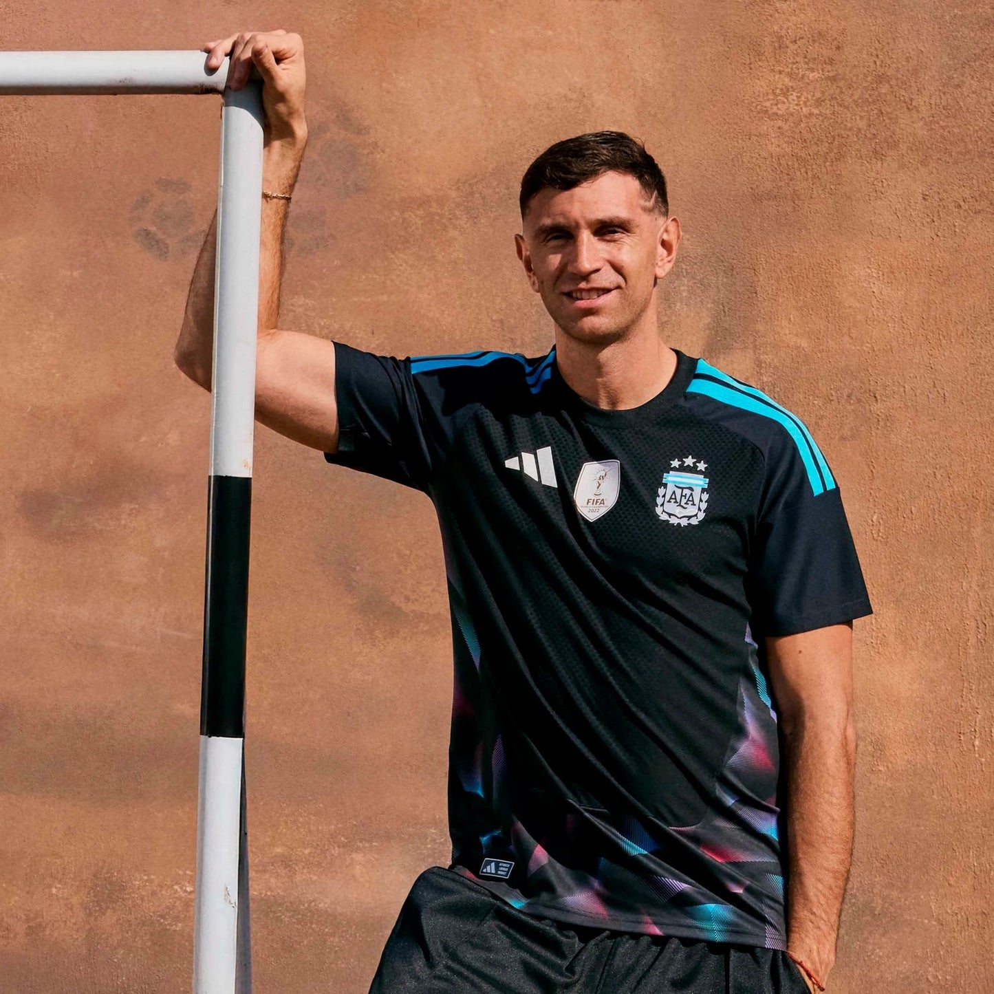 2026 Argentina Men's Stadium Home Goalkeeper Soccer Jersey Black