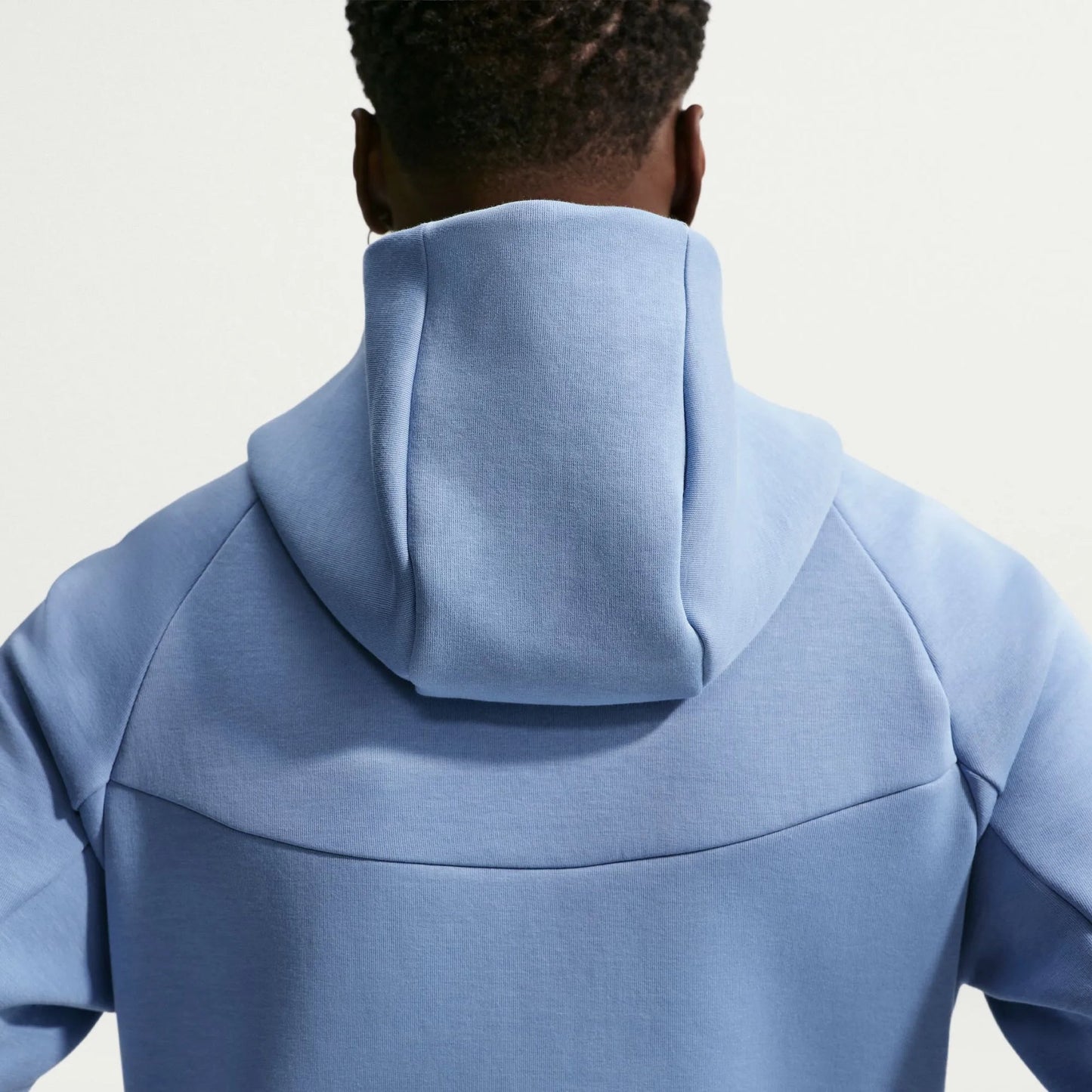 2026-27 England Men's Full-Zip Tech Fleece Hoodie Work Blue/White
