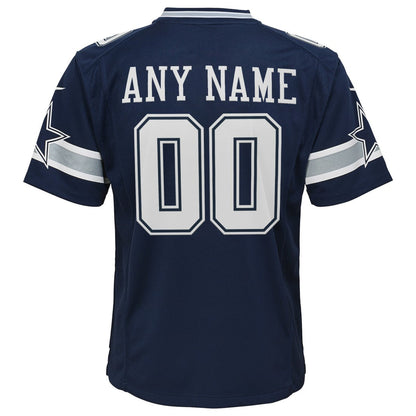 Dallas Cowboys Youth Custom Game Jersey - Navy | Nike for sale