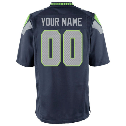 Seattle Seahawks Youth Custom Game Jersey - College Navy | Nike sale