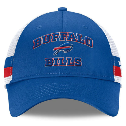 Buffalo Bills Fundamentals Side Stripe Trucker Adjustable Hat - Royal/White cheap