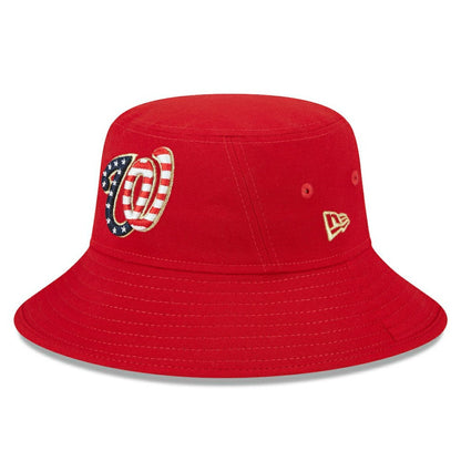 Washington Nationals 2023 Fourth of July Bucket Hat - Red | New Era