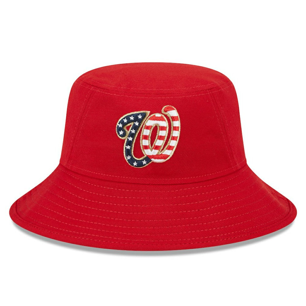 Washington Nationals 2023 Fourth of July Bucket Hat - Red | New Era