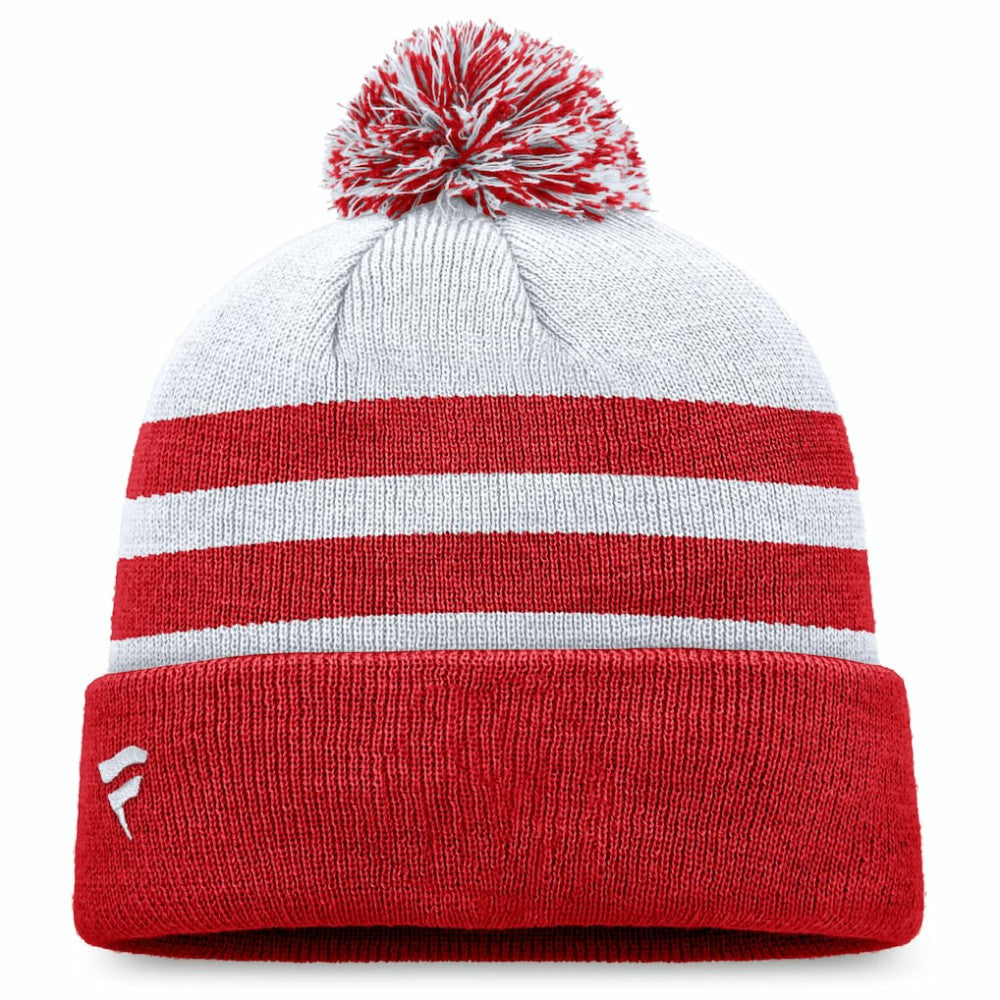 Washington Nationals Cuffed Knit Hat with Pom - Gray