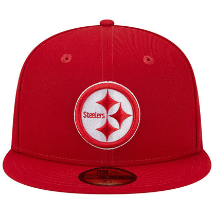 Pittsburgh Steelers New Era Super Bowl XLIII Main Patch 59FIFTY Fitted Hat - Scarlet cheap