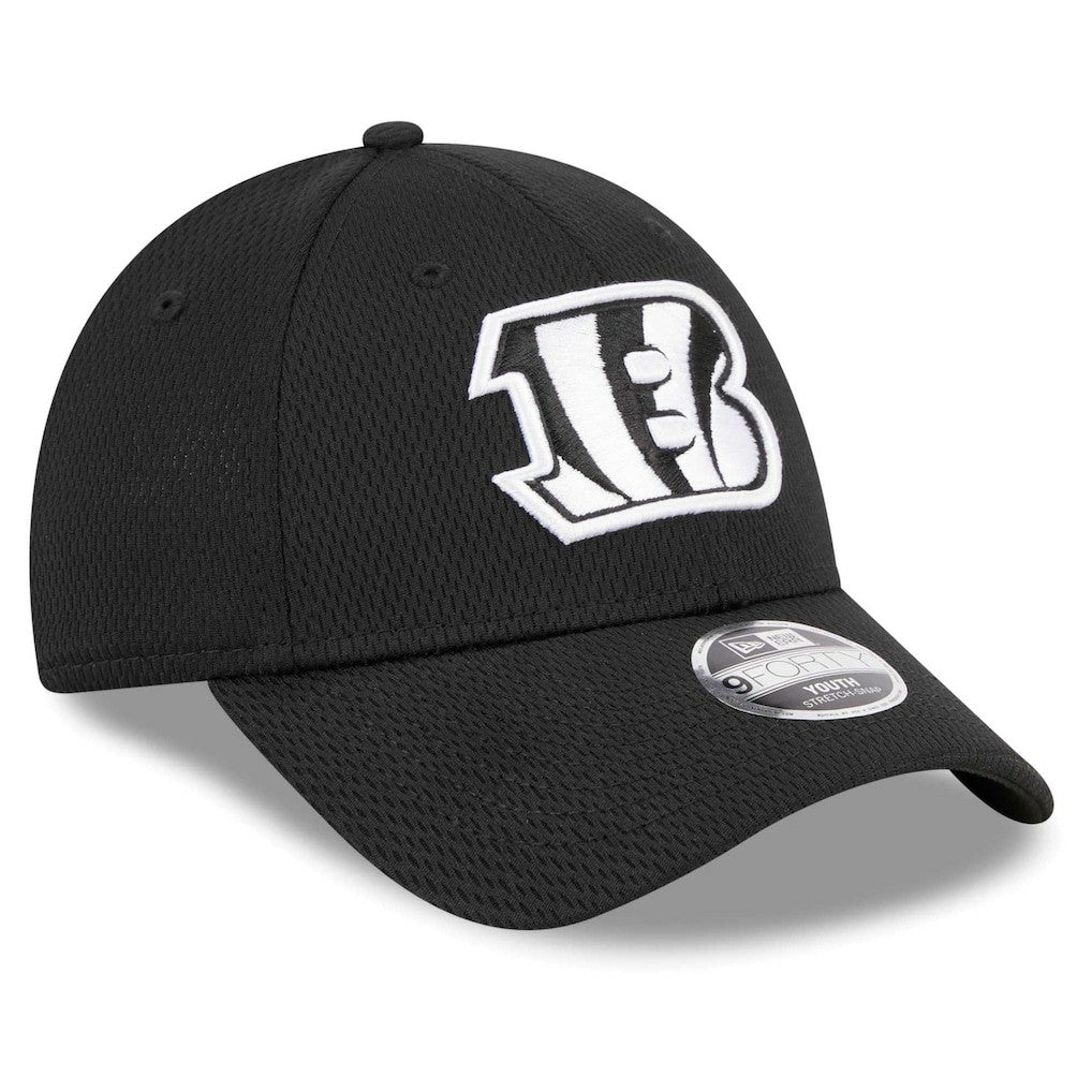 Cincinnati Bengals New Era Youth Main B-Dub 9FORTY Adjustable Hat - Black cheap