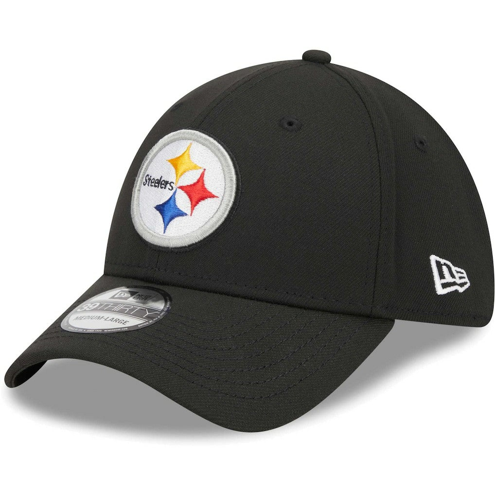Pittsburgh Steelers New Era Main 39THIRTY Flex Hat - Black cheap