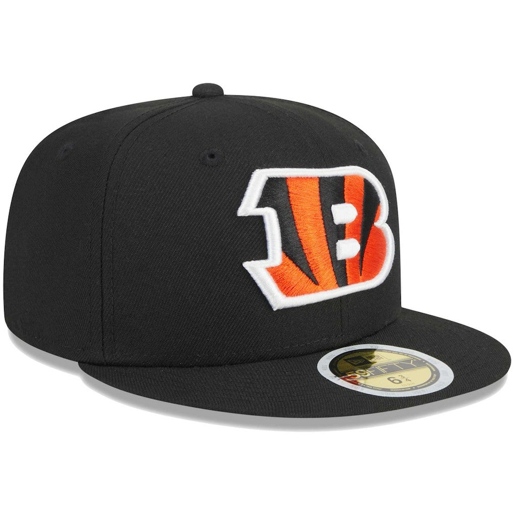 Cincinnati Bengals New Era Youth Main 59FIFTY Fitted Hat - Black on sale