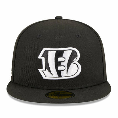 Cincinnati Bengals New Era Main Patch 59FIFTY Fitted Hat - Black cheap