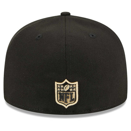 New Orleans Saints New Era Main Patch 59FIFTY Fitted Hat - Black on sale