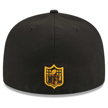 Pittsburgh Steelers New Era Main Patch 59FIFTY Fitted Hat - Black on sale