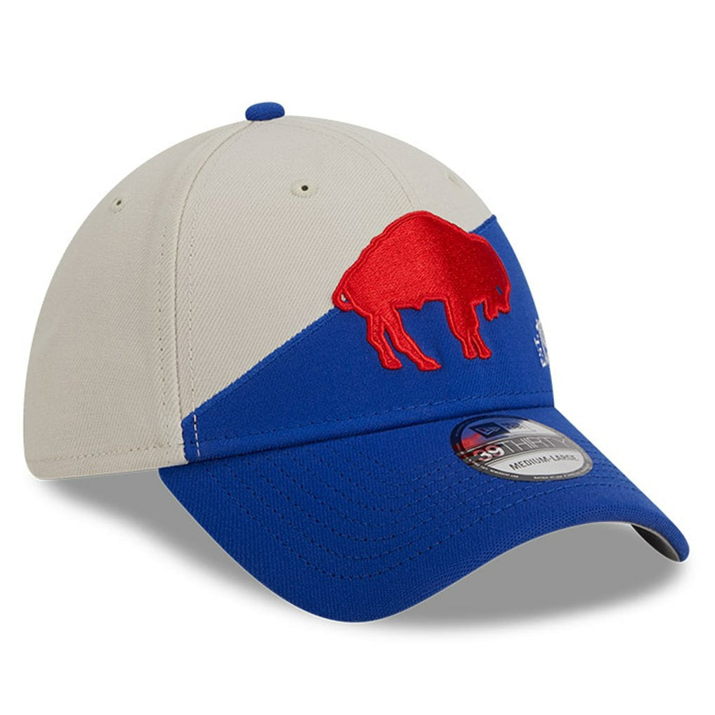 Buffalo Bills New Era 2023 Sideline Historic 39THIRTY Flex Hat - Cream/Royal outlet