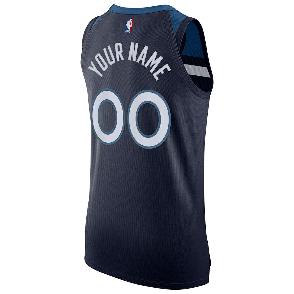 Minnesota Timberwolves Authentic Custom Jersey Navy - Icon Edition | Nike outlet